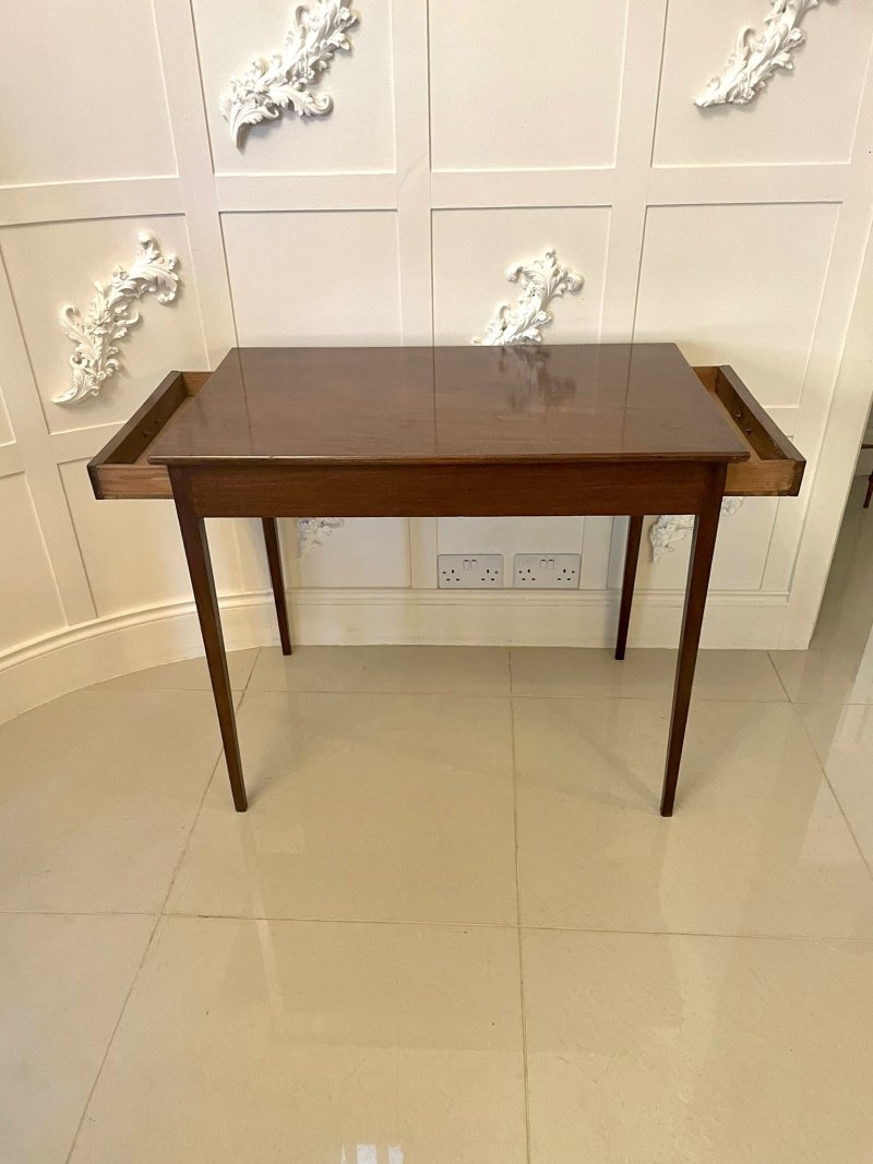 Unusual Antique George III Quality Mahogany Freestanding Side Table - Image 14